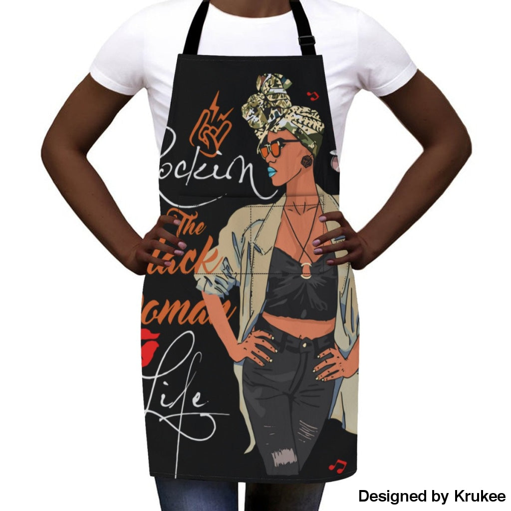 African Culture Art Apron - Rockin Girl Aprons