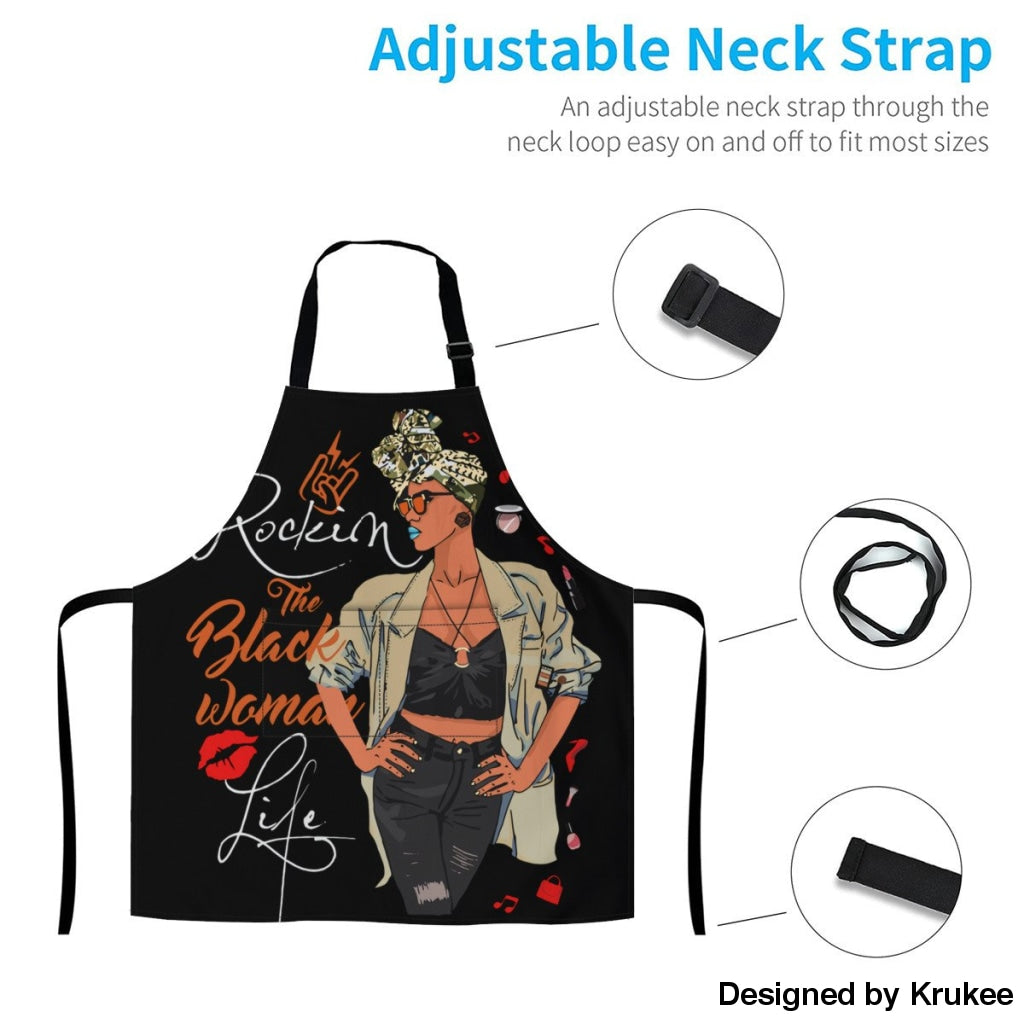 African Culture Art Apron - Rockin Girl Aprons