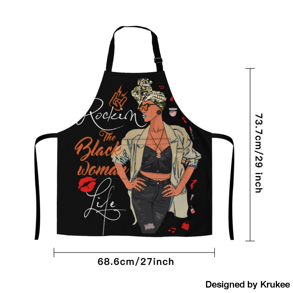 African Culture Art Apron - Rockin Girl Aprons