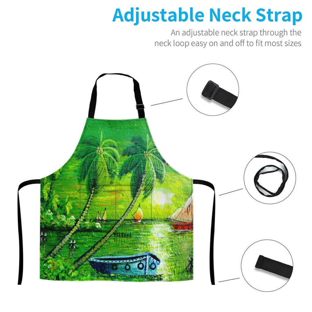 African Culture Art Apron - The Boat Aprons