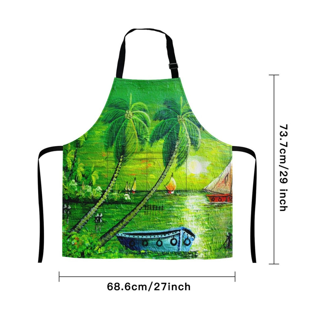 African Culture Art Apron - The Boat Aprons