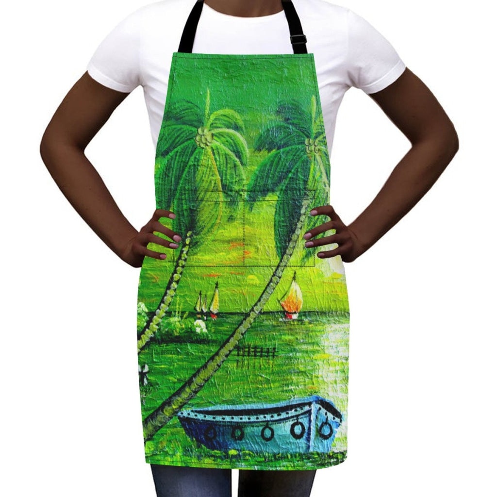 African Culture Art Apron - The Boat Aprons