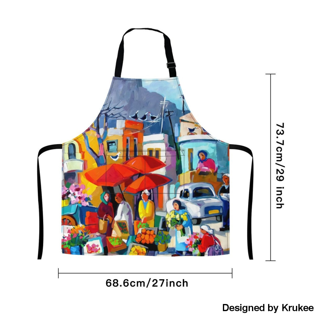 African Culture Art Apron - The Market Aprons