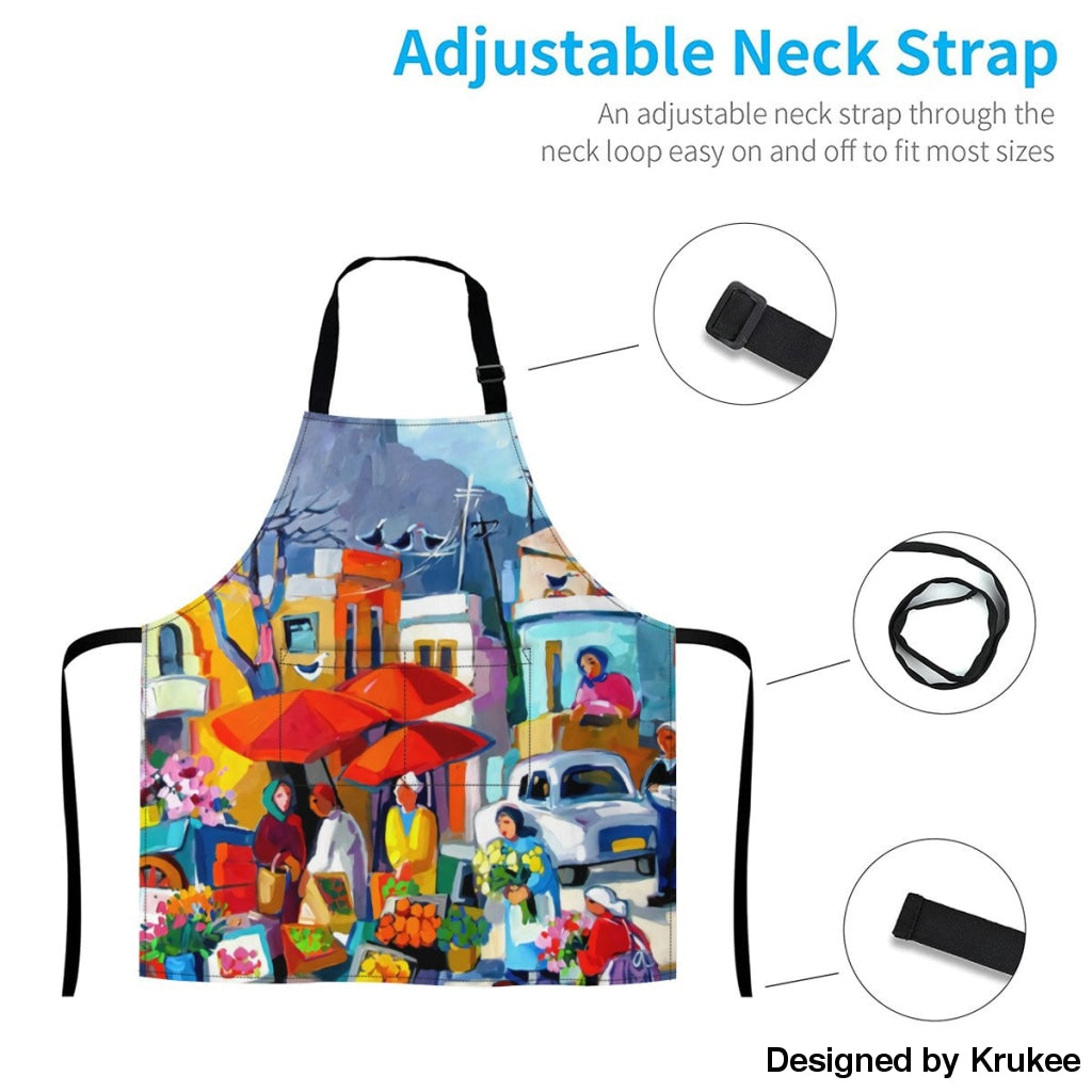 African Culture Art Apron - The Market Aprons