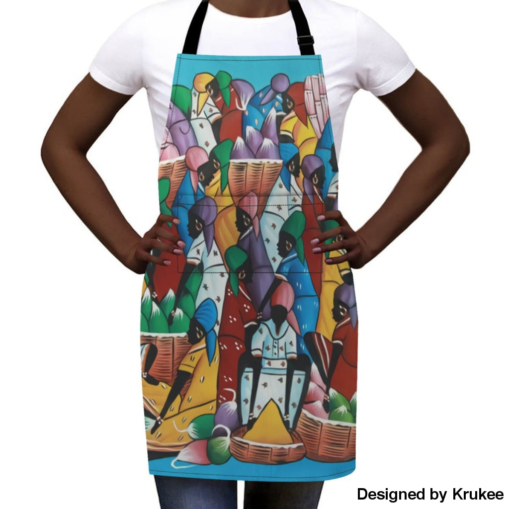 African Culture Art Apron - The Rainbow Market Aprons