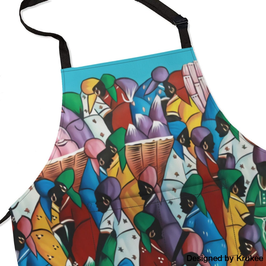 African Culture Art Apron - The Rainbow Market Aprons