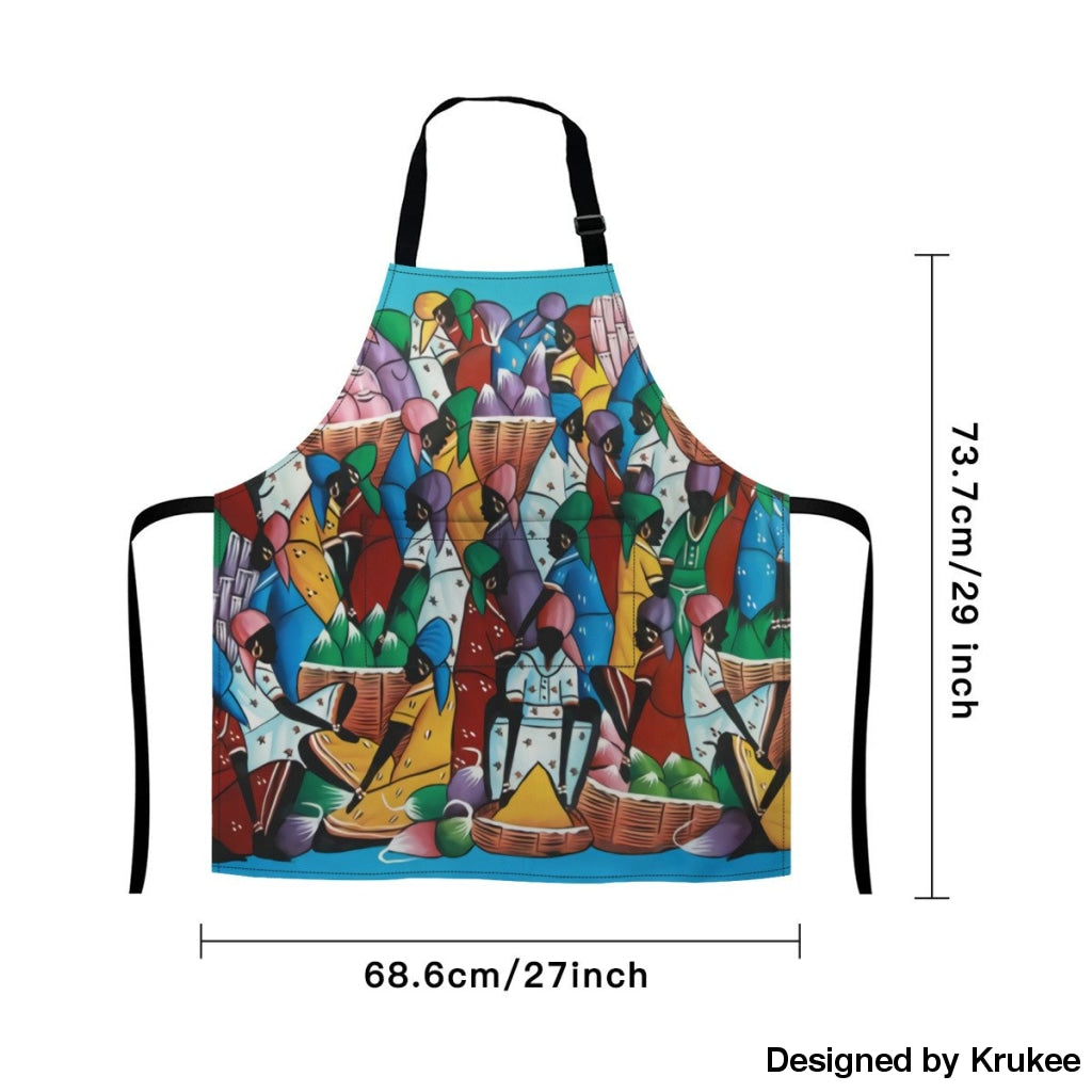 African Culture Art Apron - The Rainbow Market Aprons