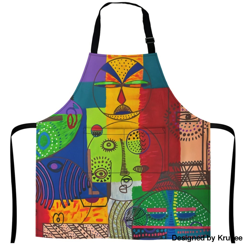 African Culture Art Apron - U And Me 27Inch X 29Inch Aprons