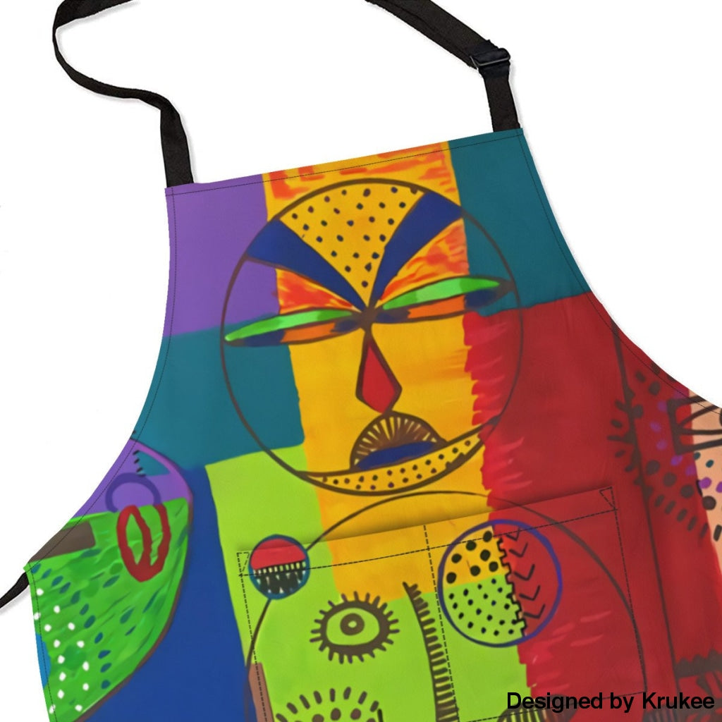 African Culture Art Apron - U And Me Aprons