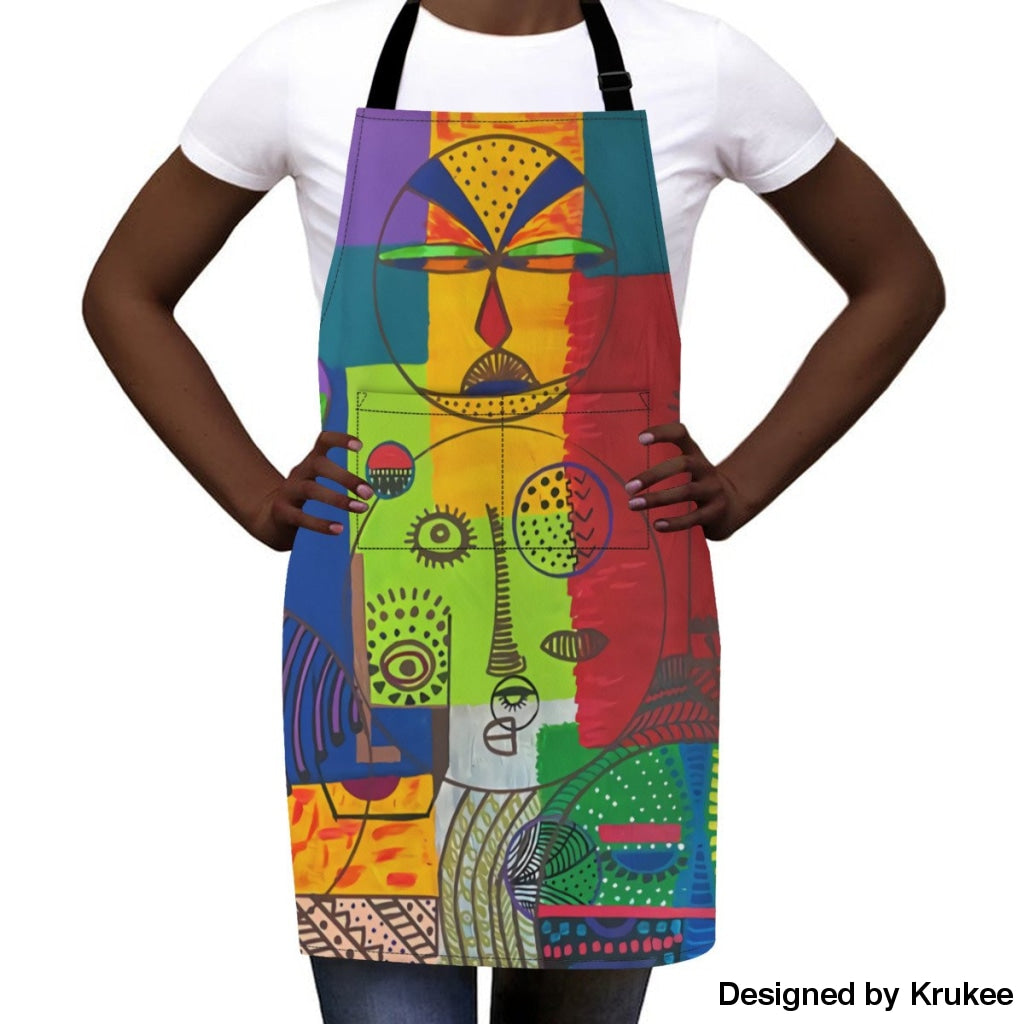 African Culture Art Apron - U And Me Aprons