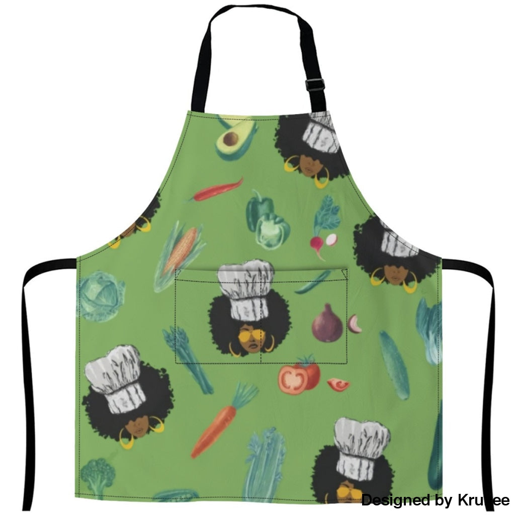 African Culture Art Apron - Vega 27Inch X 29Inch Aprons