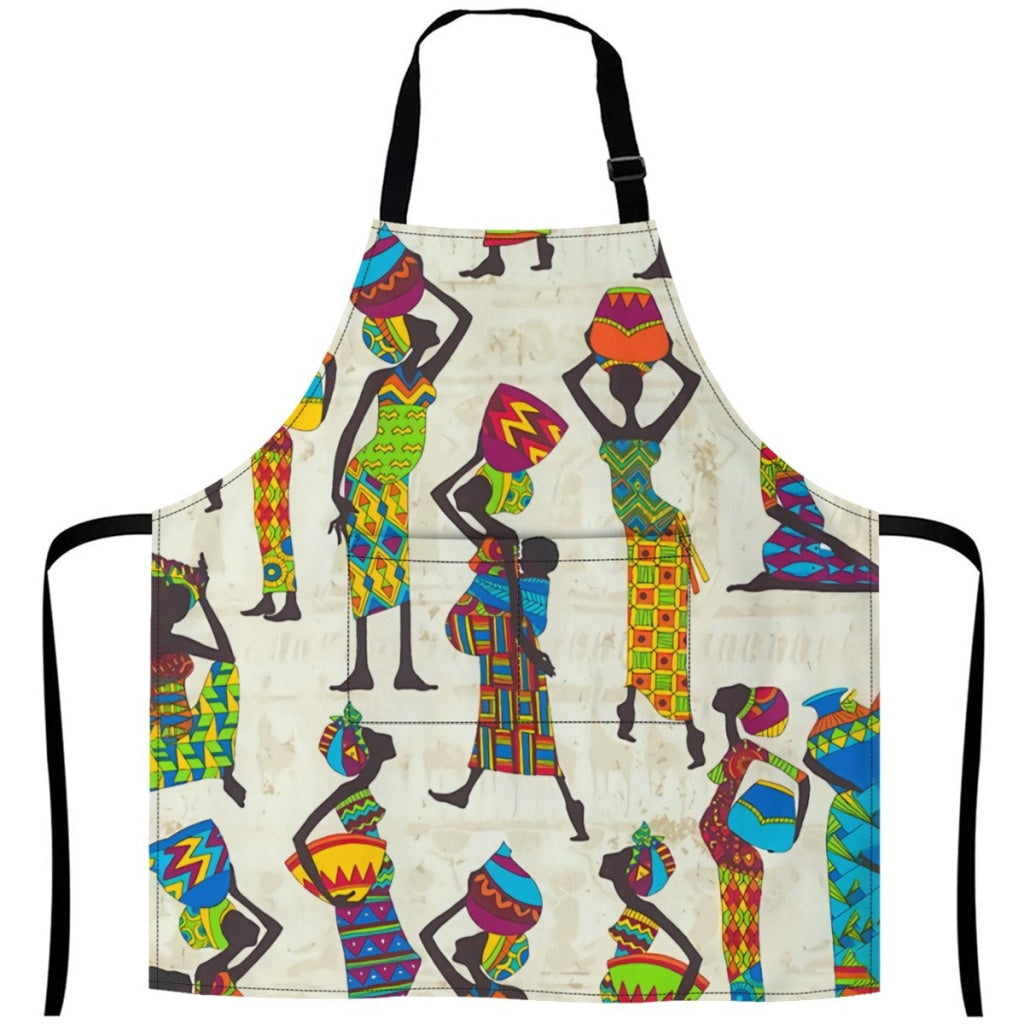 African Culture Art Apron - We 27Inch X 29Inch Aprons