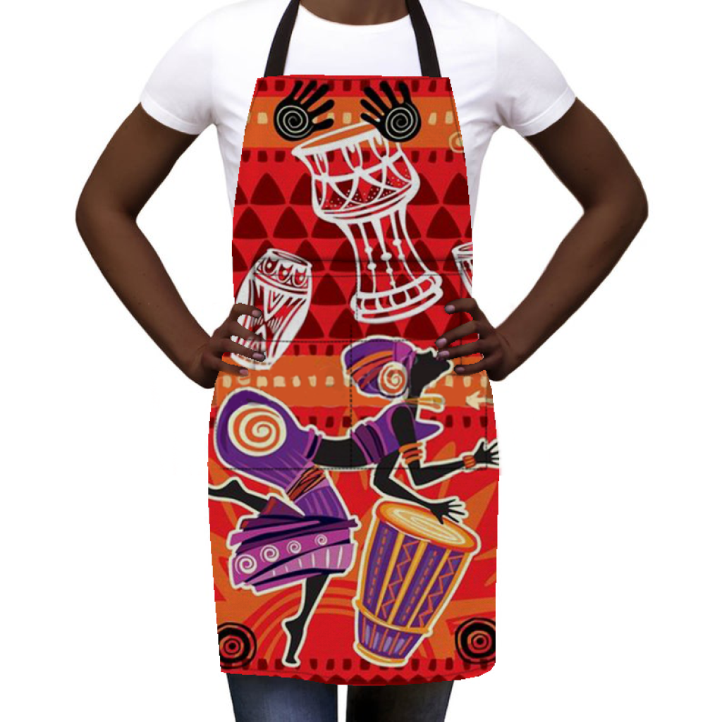 African Culture Art Apron