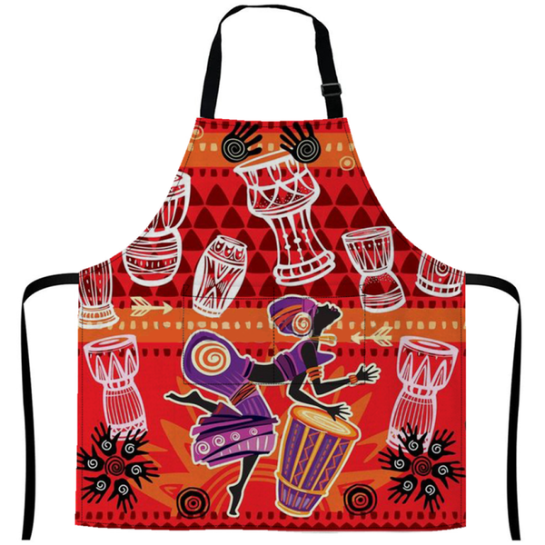 African Culture Art Apron