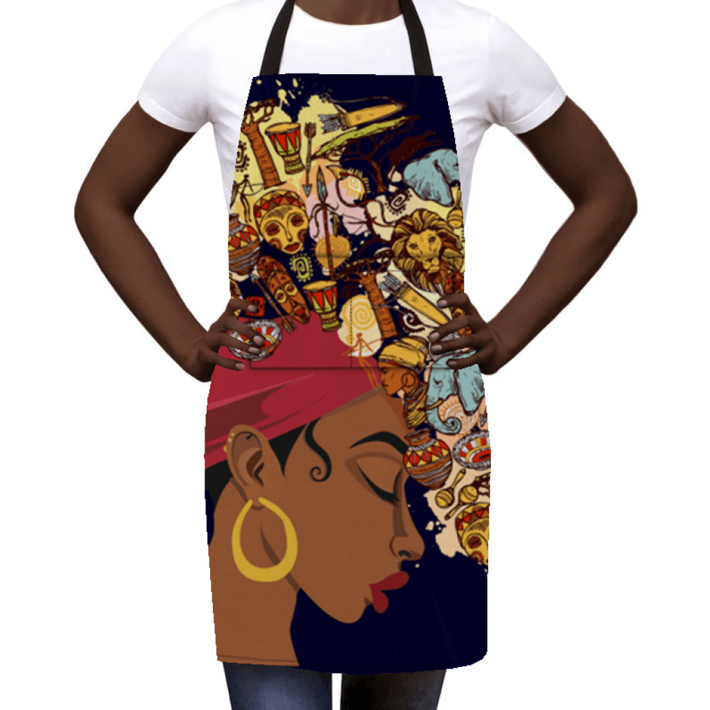 African Culture Art Apron