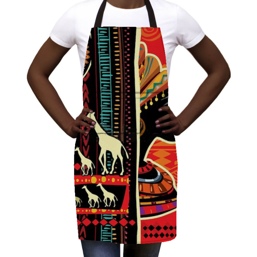 African Culture Art Apron