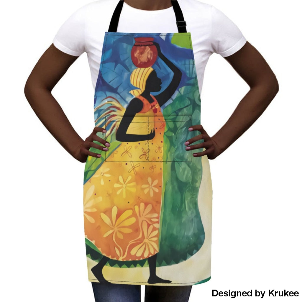 African Culture Art Apron - Women 3 Aprons