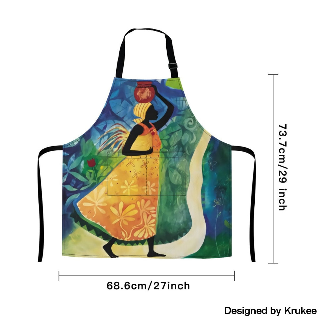 African Culture Art Apron - Women 3 Aprons