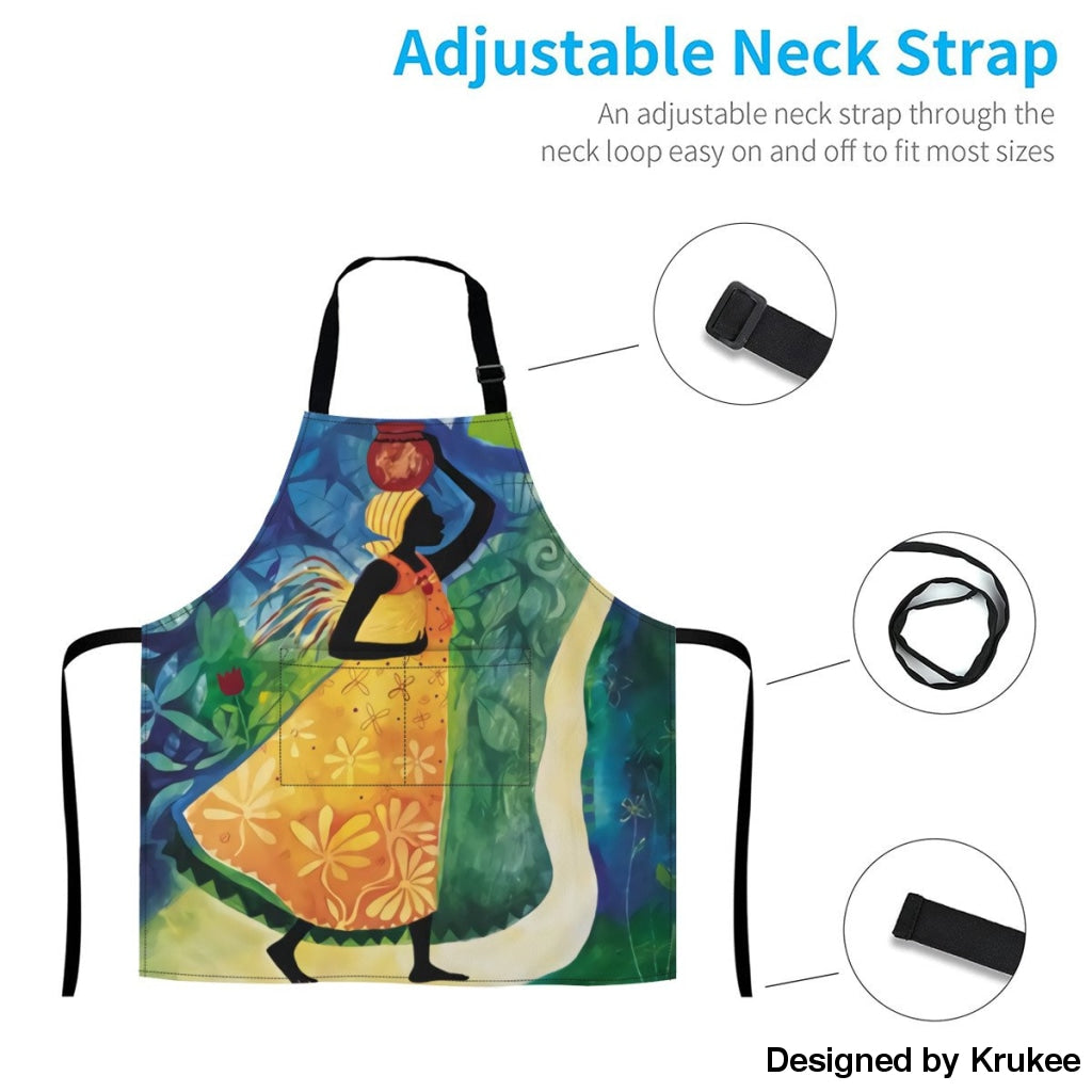 African Culture Art Apron - Women 3 Aprons