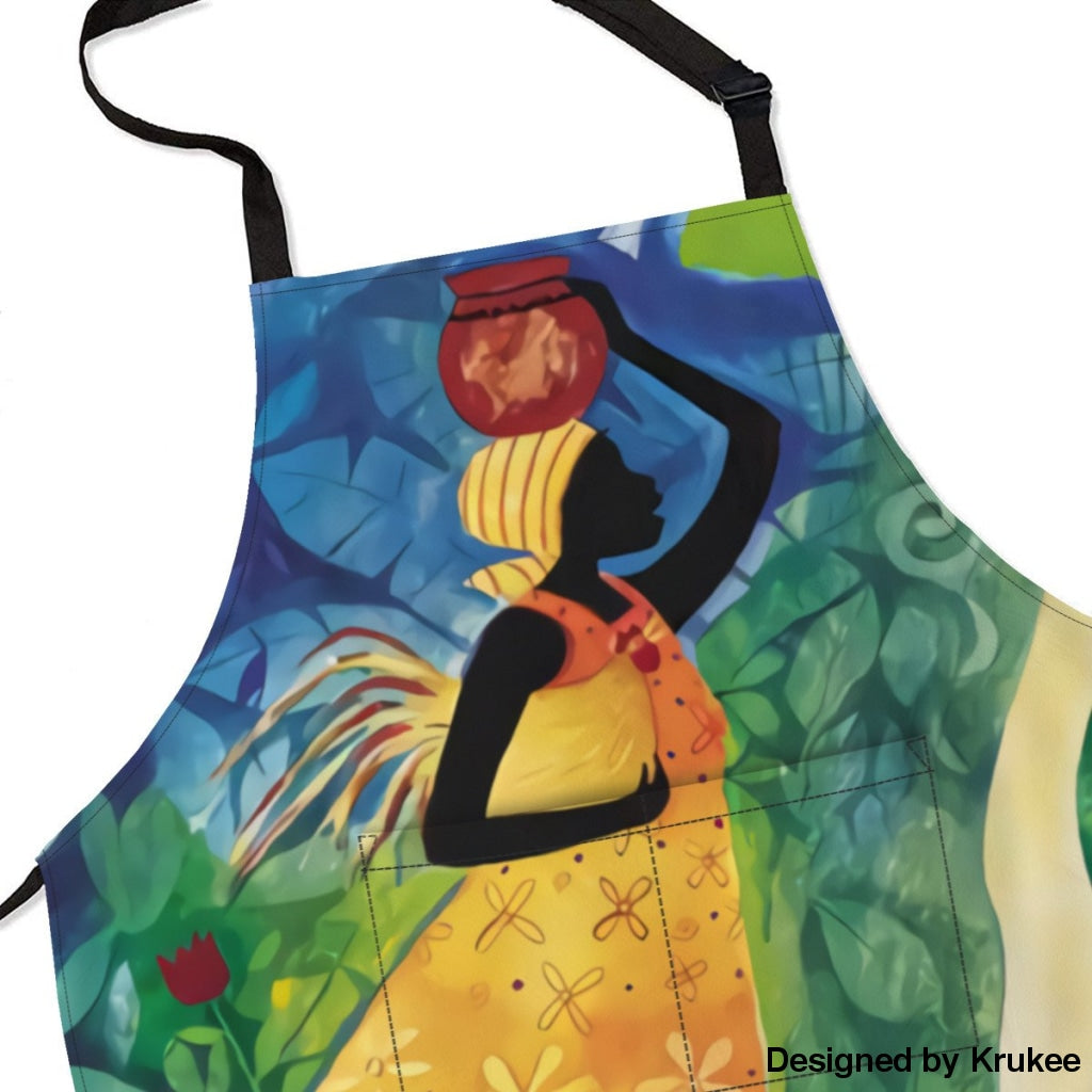 African Culture Art Apron - Women 3 Aprons