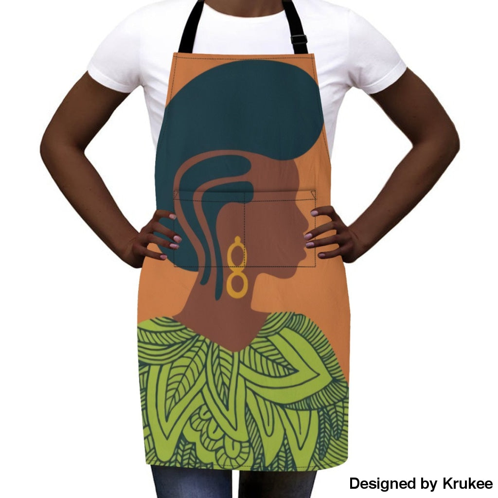 African Culture Art Apron - Women Aprons