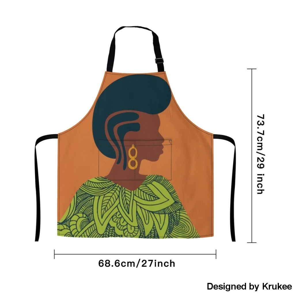 African Culture Art Apron - Women Aprons