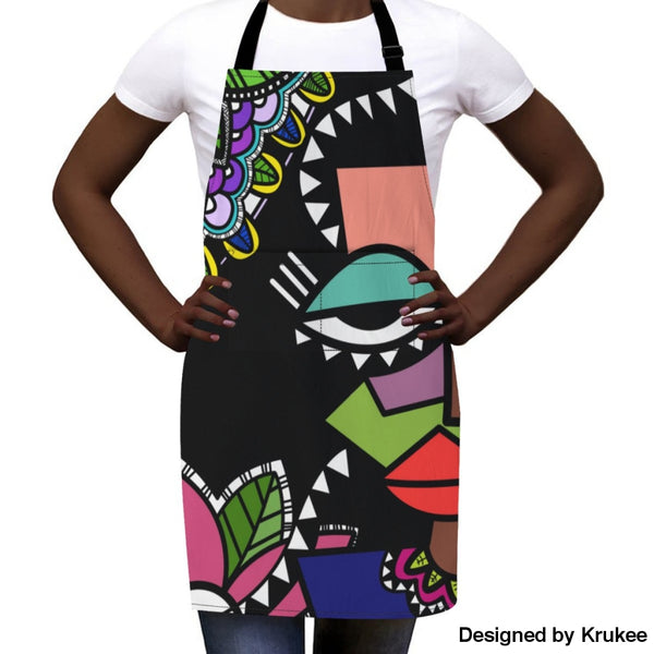 African Culture Art Apron - X Aprons