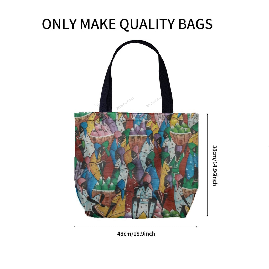 African Culture Art Printcanvas Tote Bag