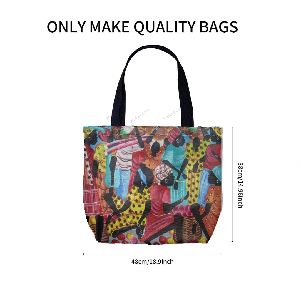 African Culture Art Printcanvas Tote Bag