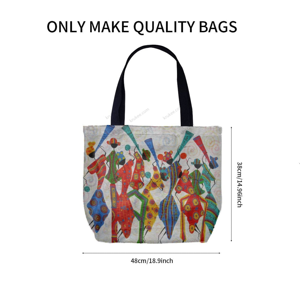 African Culture Art Printcanvas Tote Bag