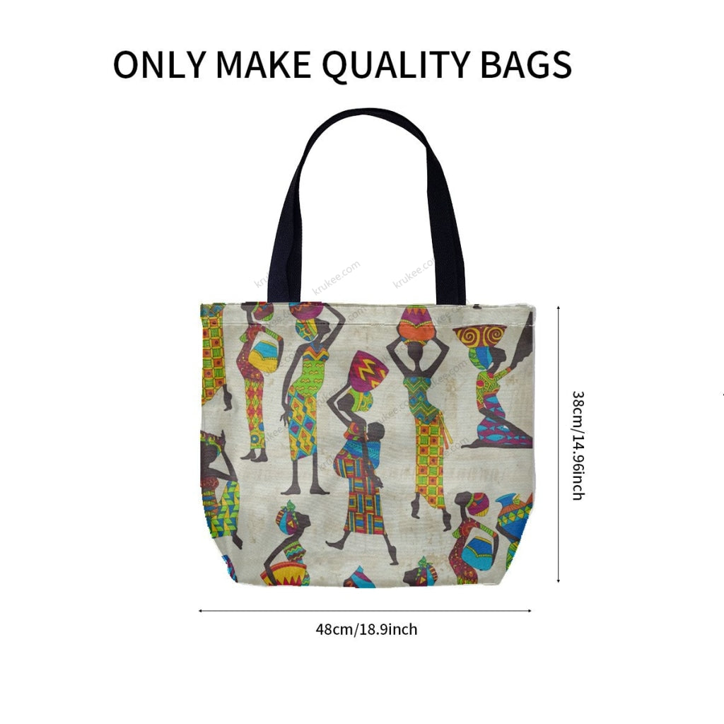 African Culture Art Printcanvas Tote Bag