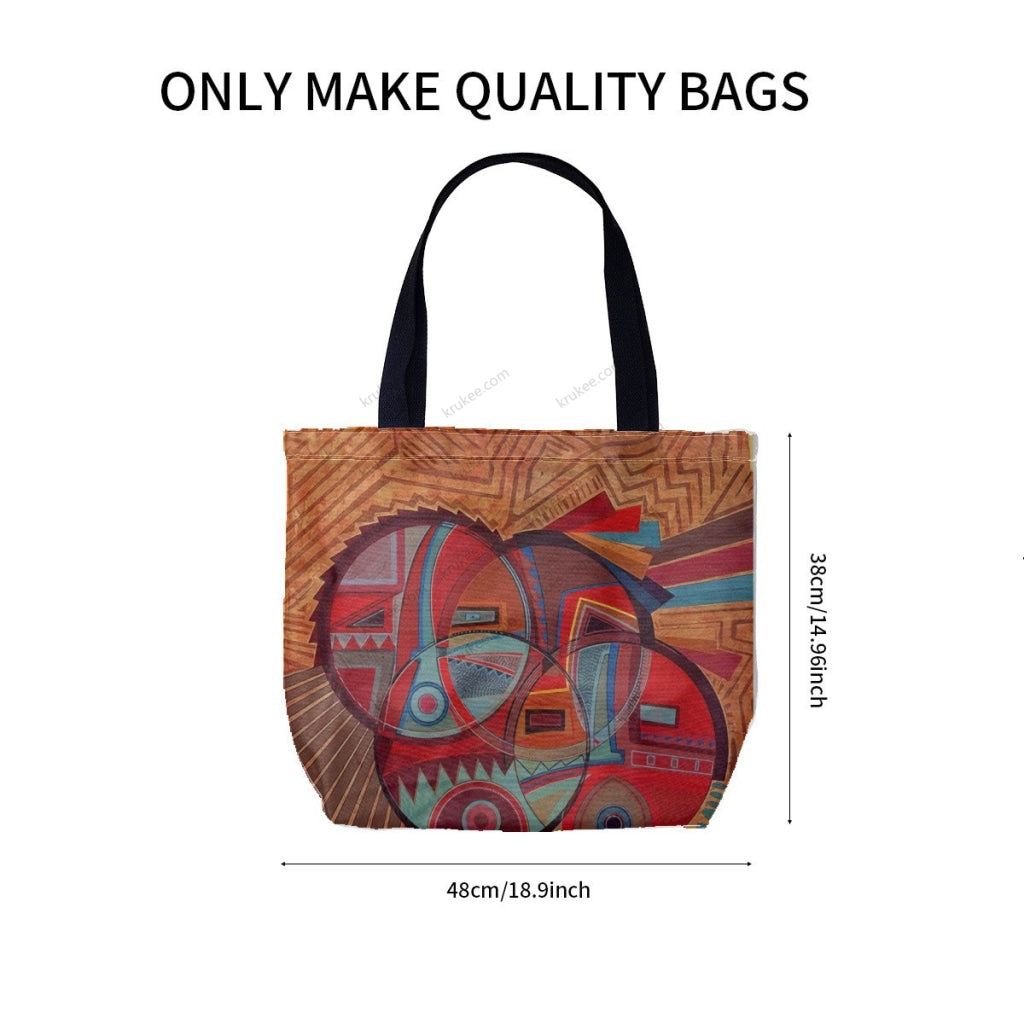 African Culture Art Printcanvas Tote Bag