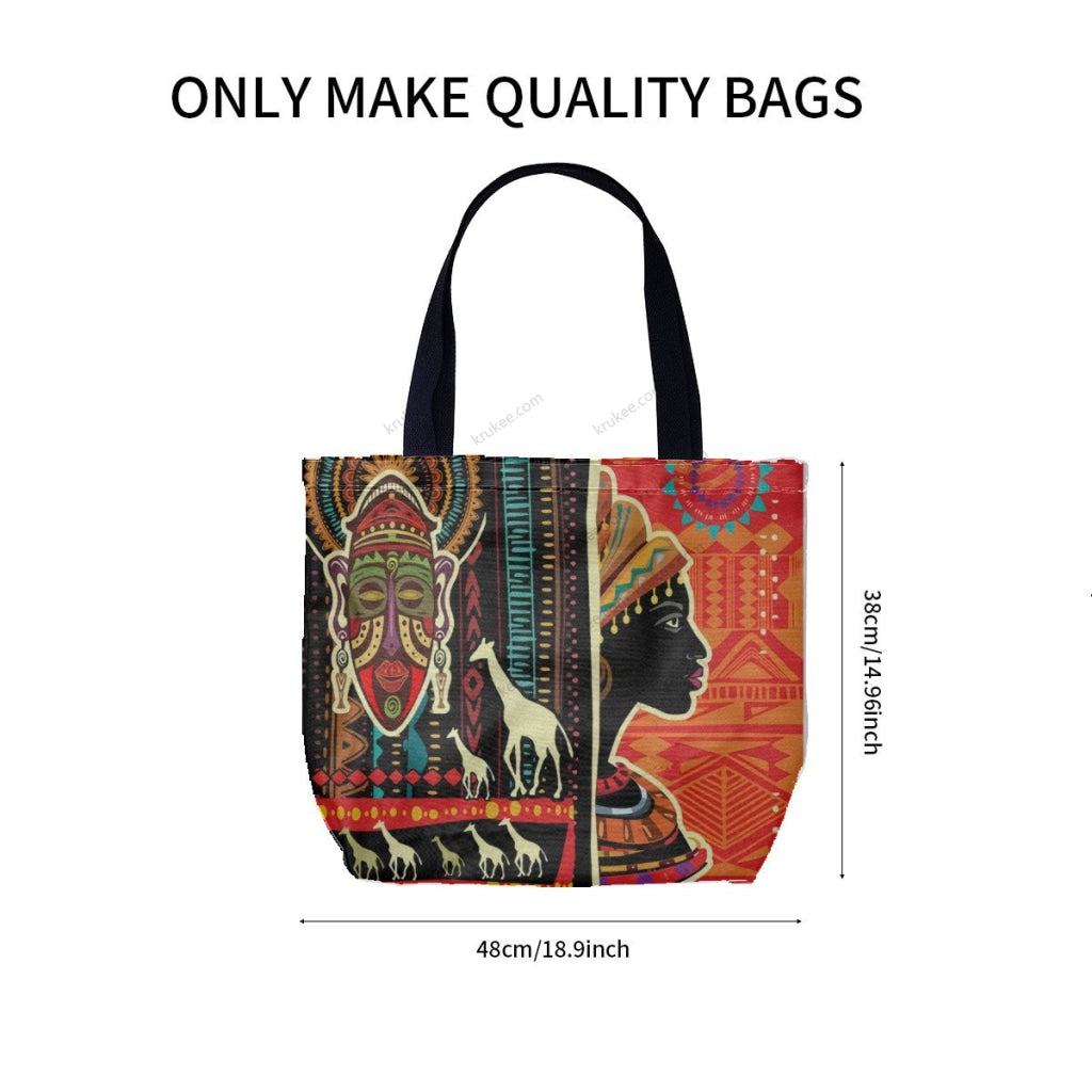 African Culture Art Printcanvas Tote Bag