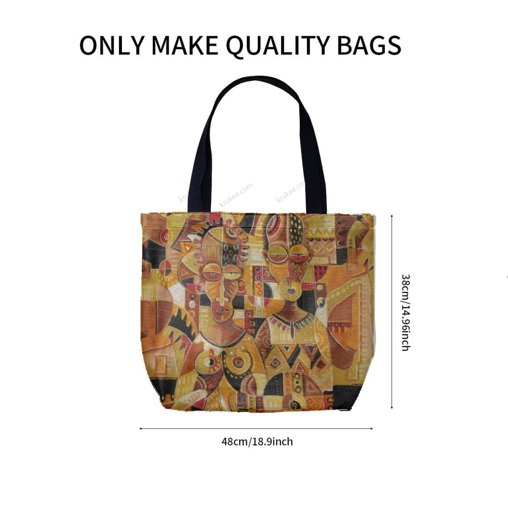 African Culture Art Printcanvas Tote Bag