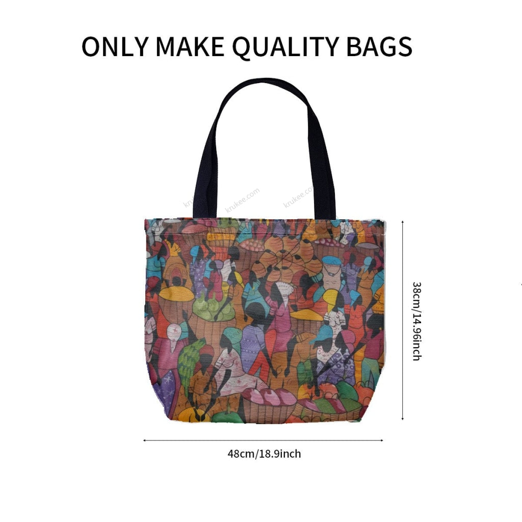 African Culture Art Printcanvas Tote Bag