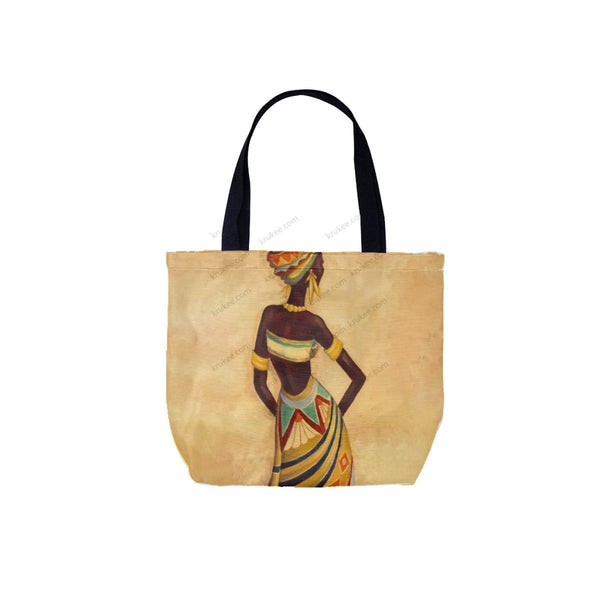 African Culture Art Printcanvas Tote Bag White / One Size