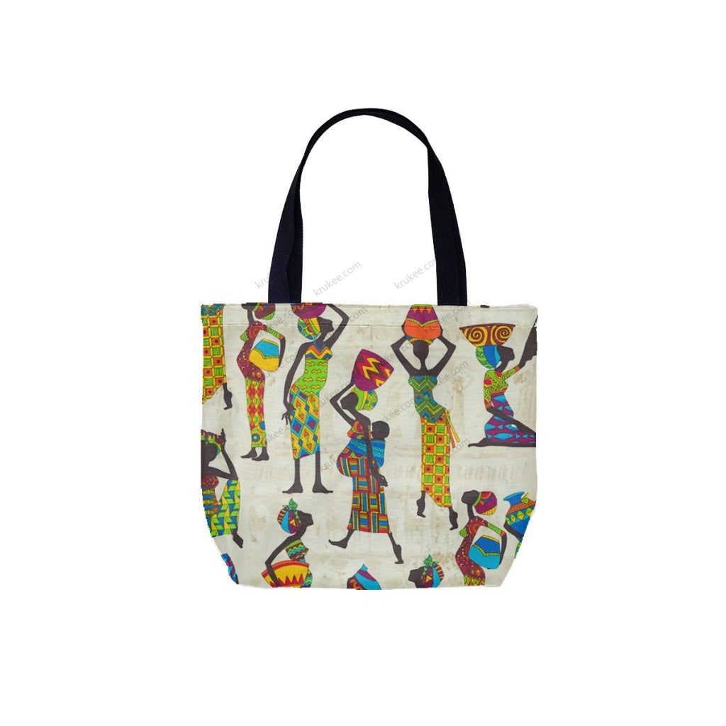 African Culture Art Printcanvas Tote Bag White / One Size