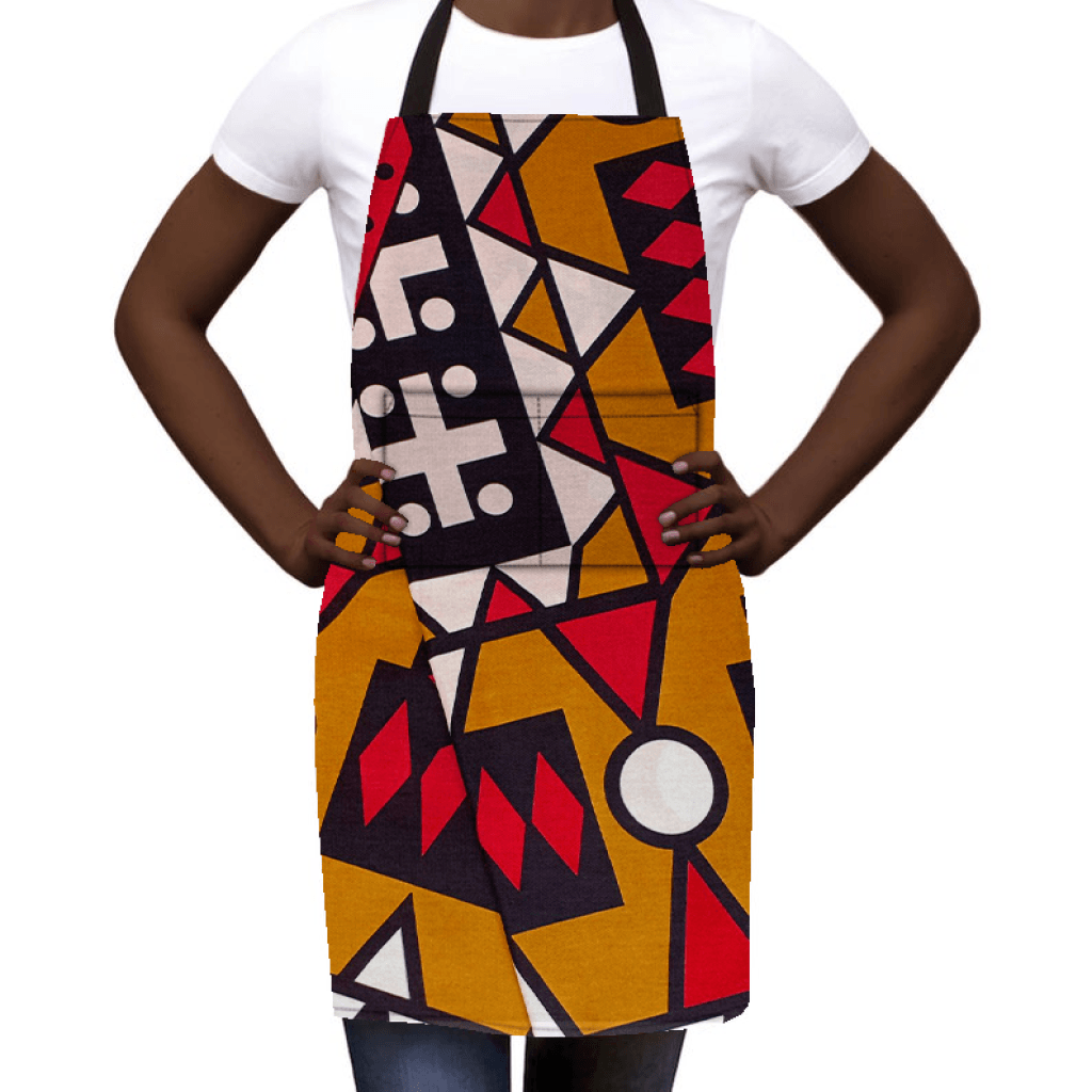 African Print Apron