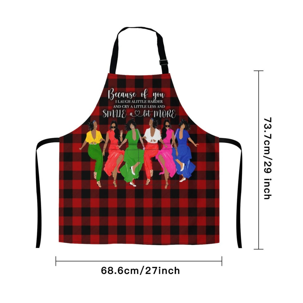 Afro Art Apron For Sistas Cuz Of U