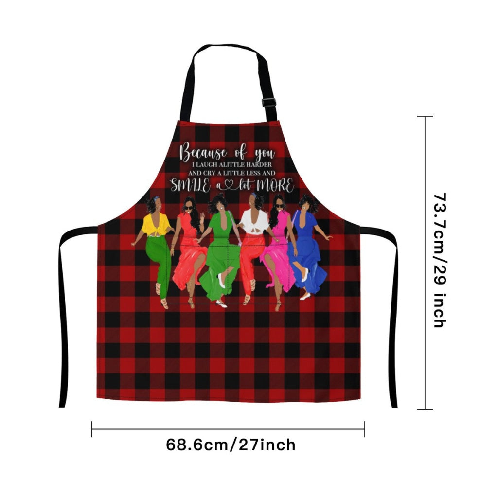 Afro Art Apron For Sistas Cuz Of U