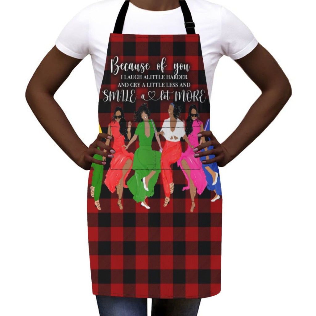 Afro Art Apron For Sistas Cuz Of U