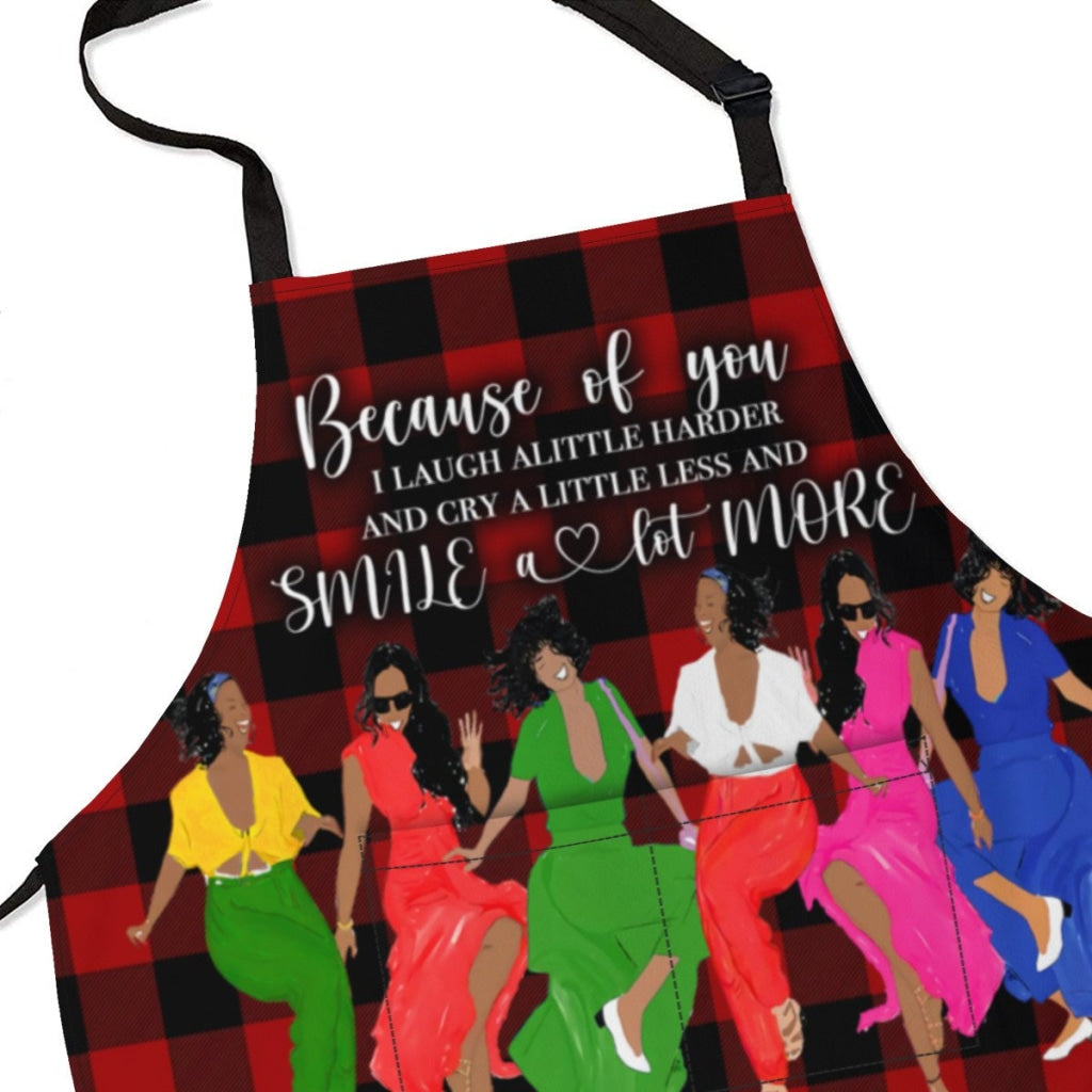 Afro Art Apron For Sistas Cuz Of U