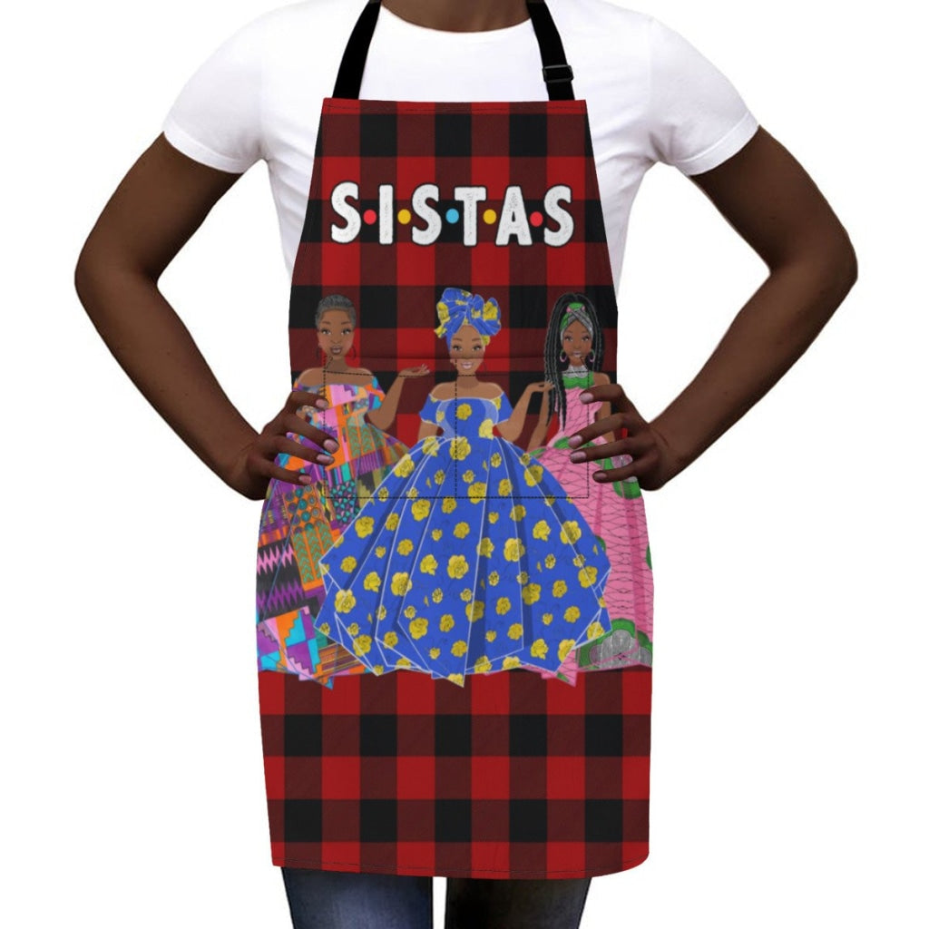 Afro Art Apron Sistas - 3Sisters