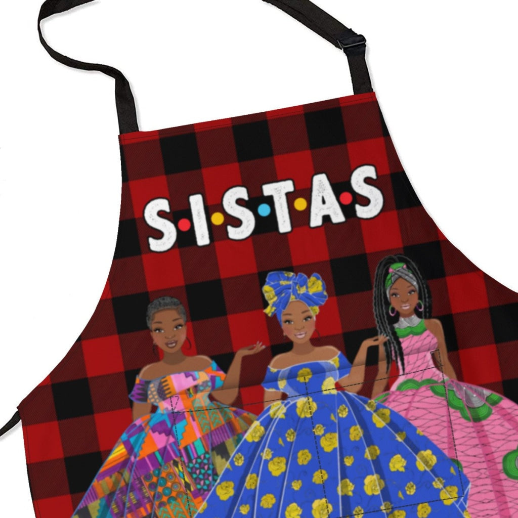 Afro Art Apron Sistas - 3Sisters