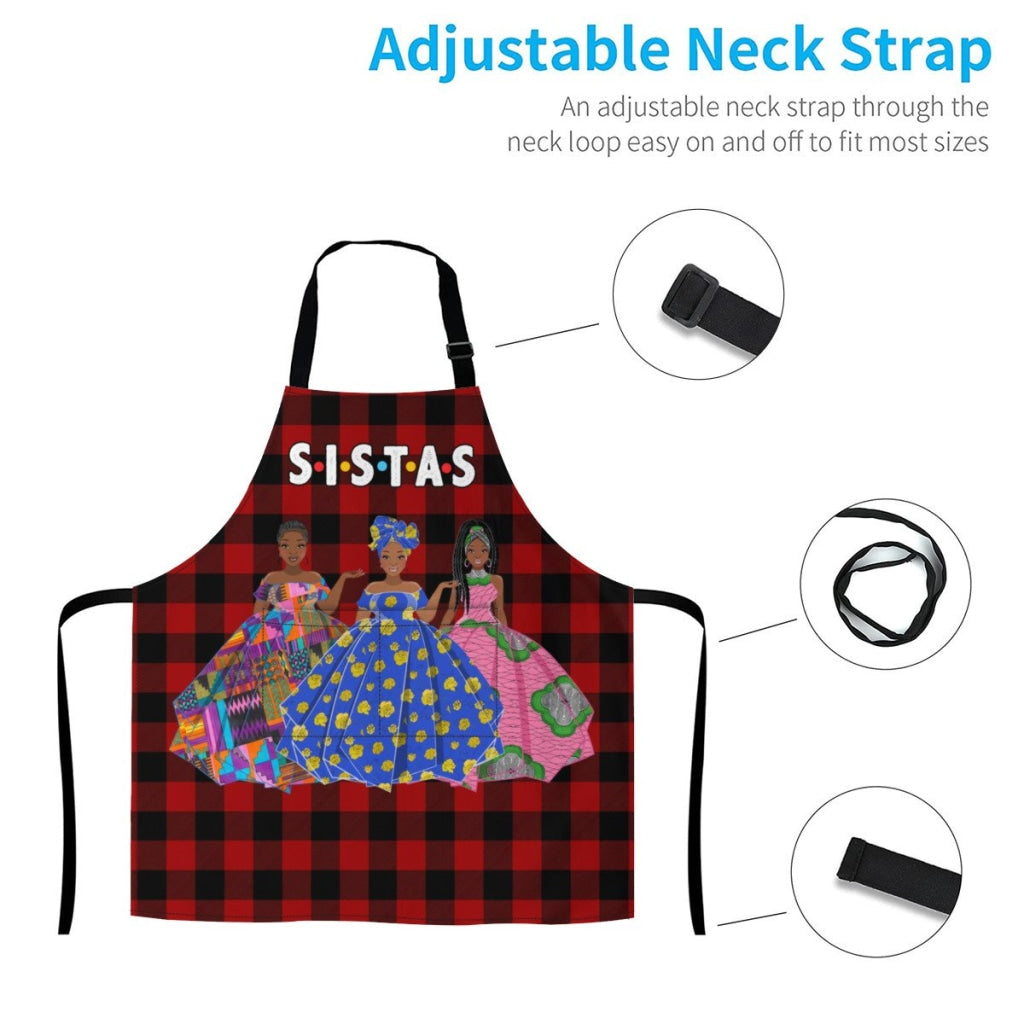 Afro Art Apron Sistas - 3Sisters