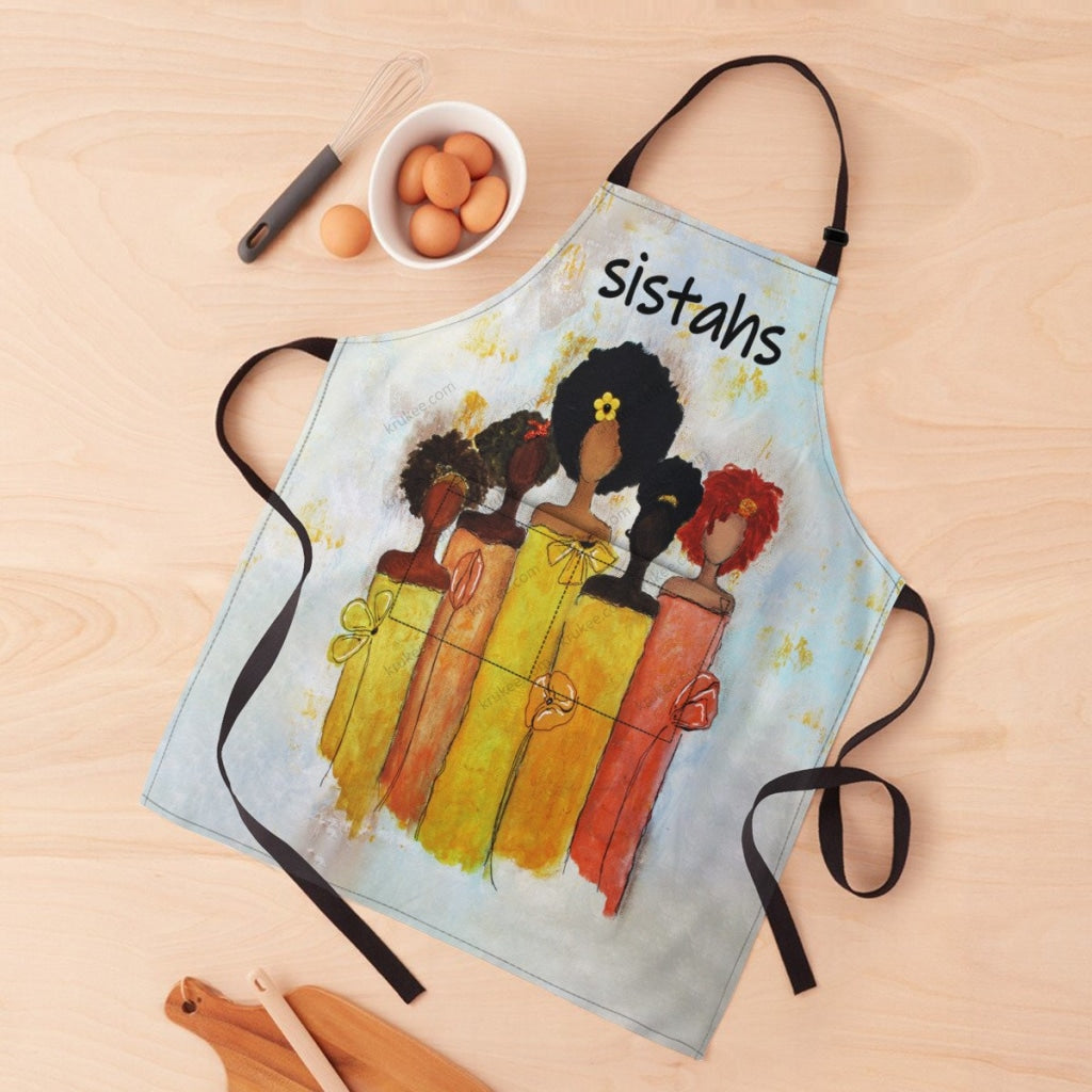 Apron For Sistas White / One Size