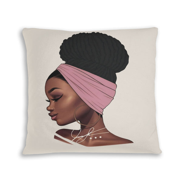 African artwork pillow - Girl