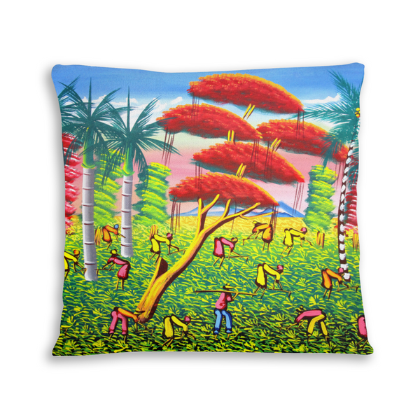 African artwork pillow - Summer