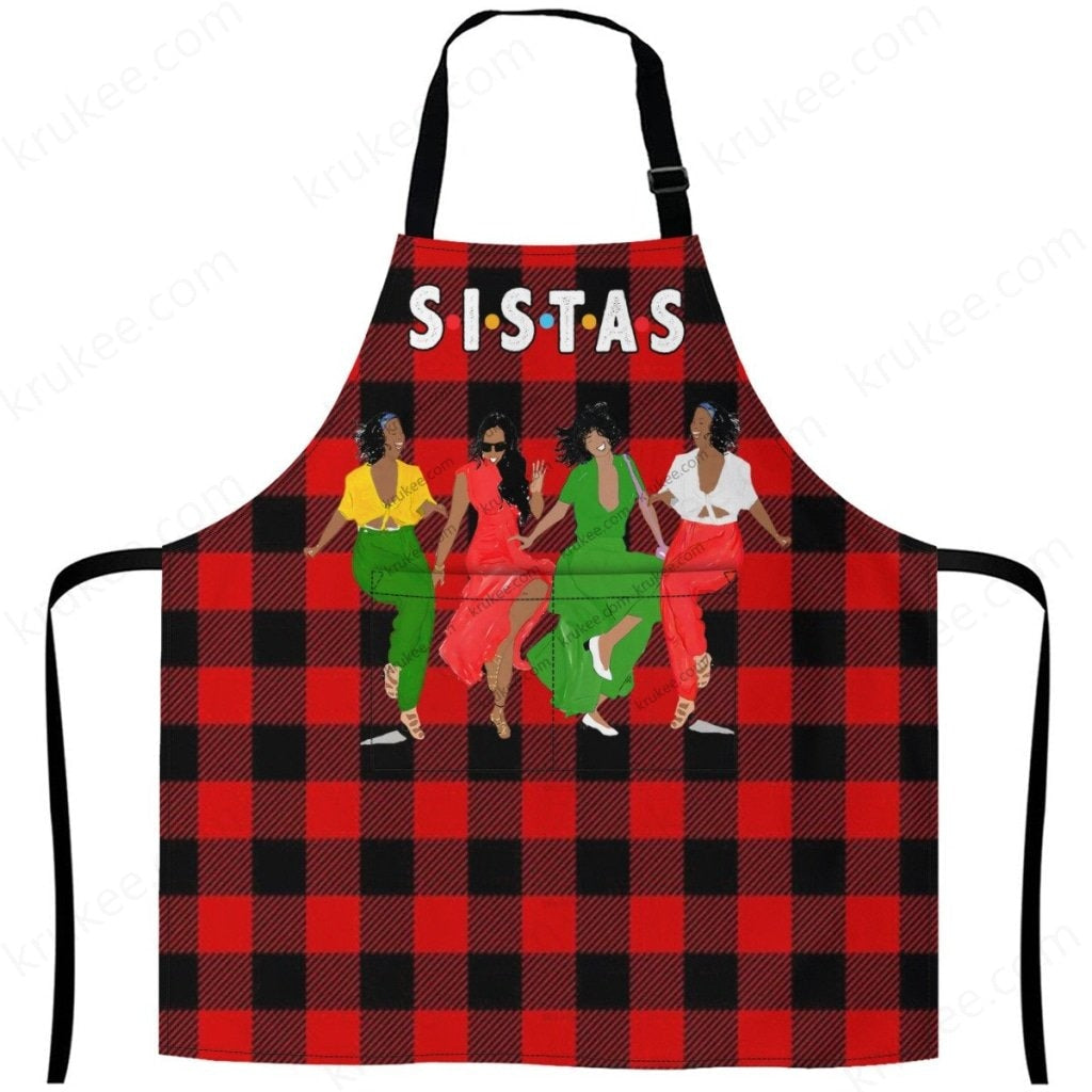 Christmas Apron For Sistas 27Inch X 29Inch / 4