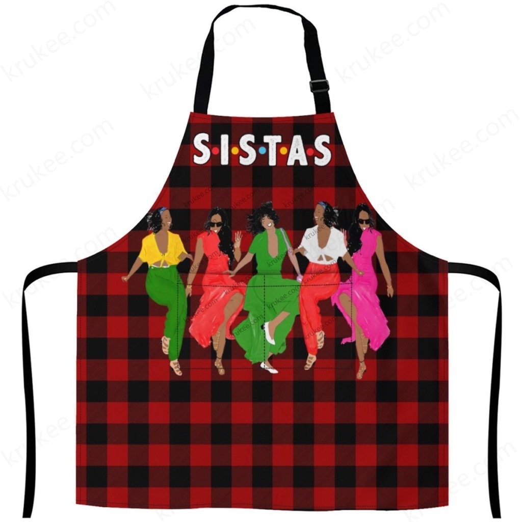 Christmas Apron For Sistas 27Inch X 29Inch / 5